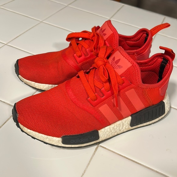 adidas | Shoes | Used Red Nmds Bought Years Ago From Foot Action Worn A  Handful Of Times | Poshmark